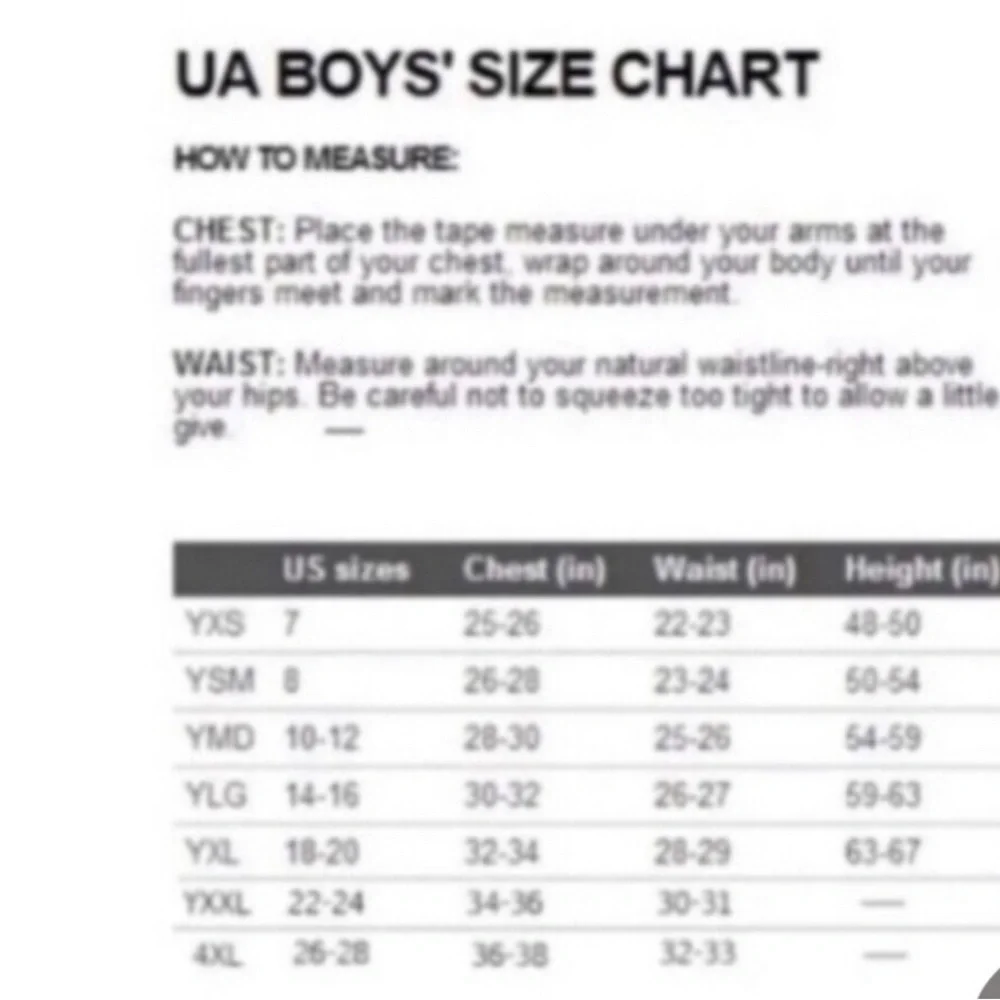 Under Armour shirt size YM 10-12